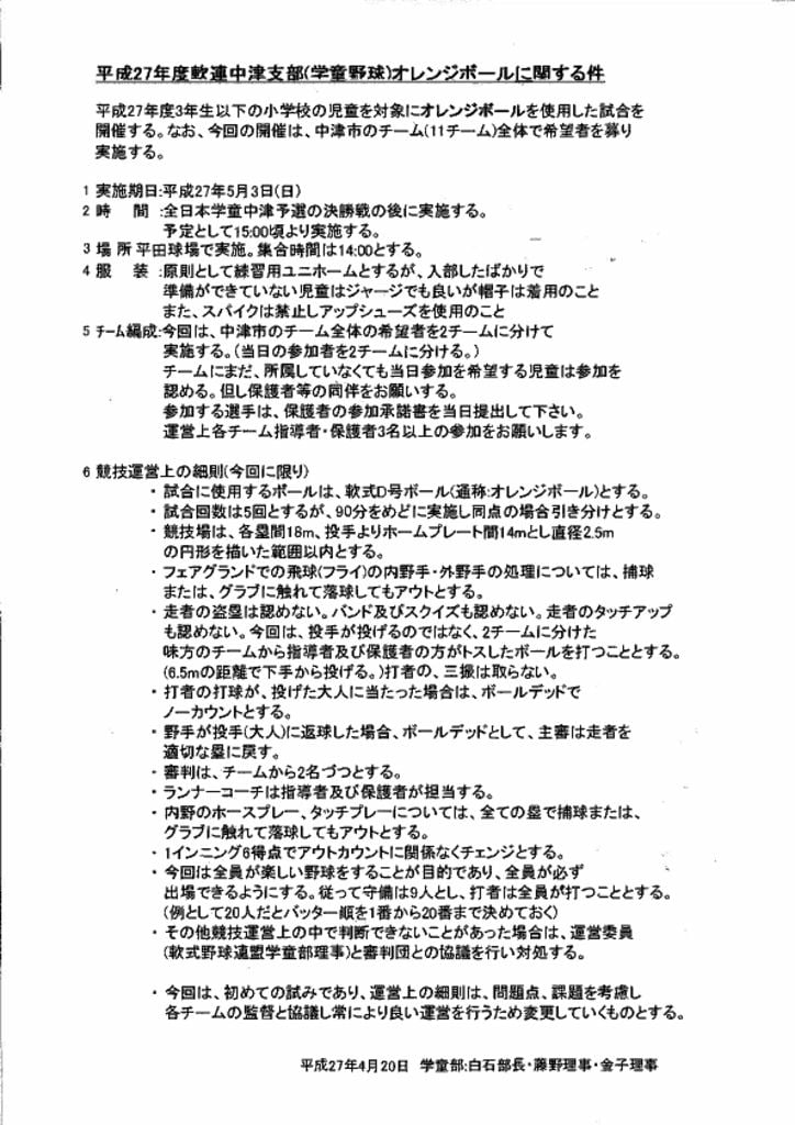 【大会組合せ・結果】20150420のサムネイル