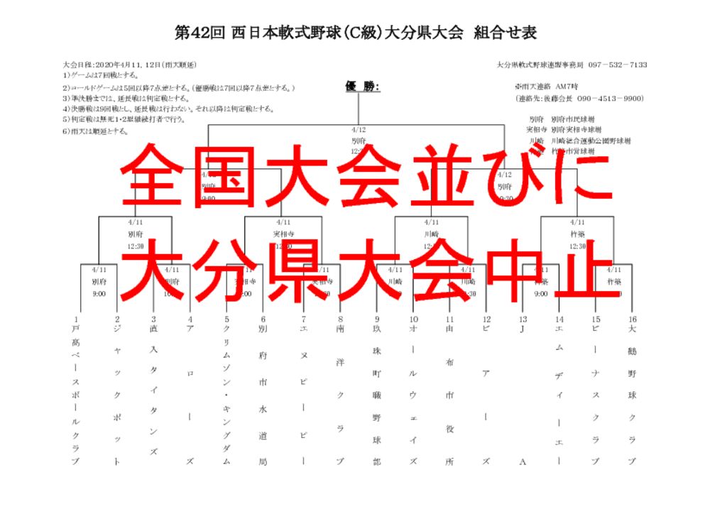 Ｒ２西日本Ｃ級県大会組合せ表のサムネイル