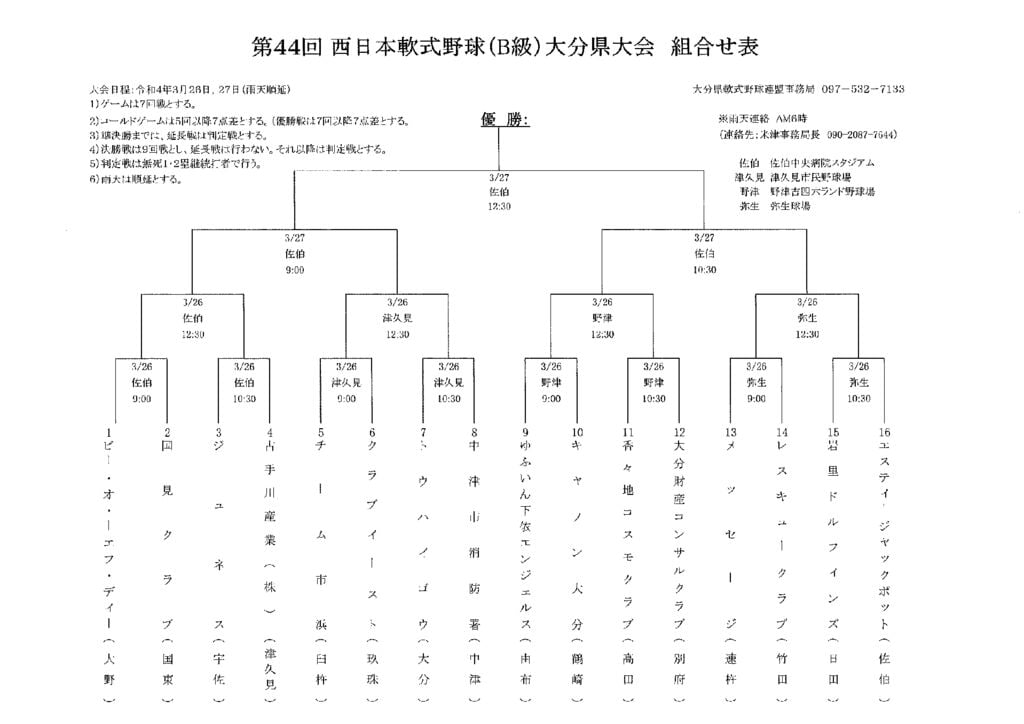 組合せ（西日本Ｂ）のサムネイル