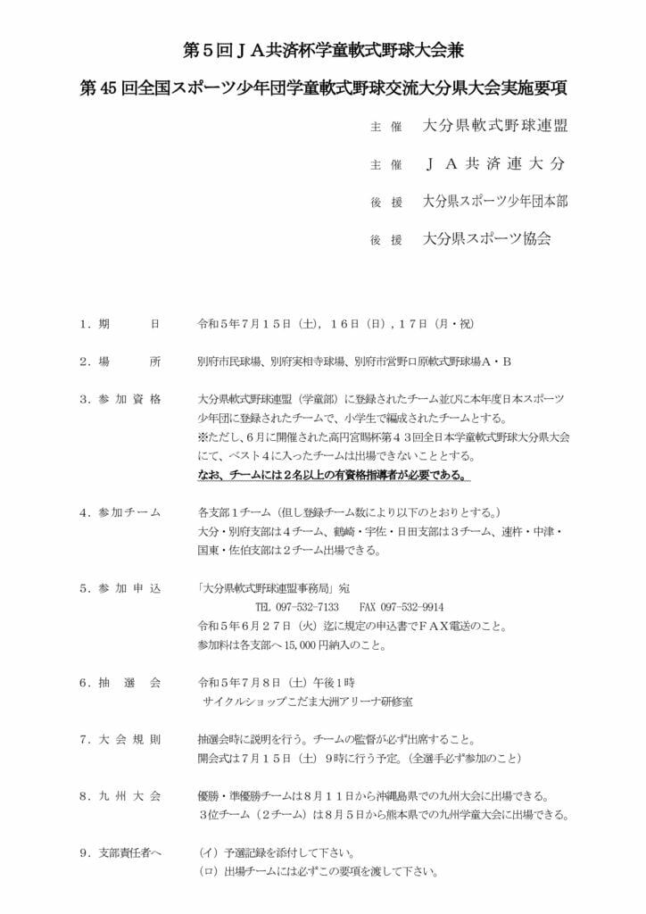 大会要項（スポ少）のサムネイル